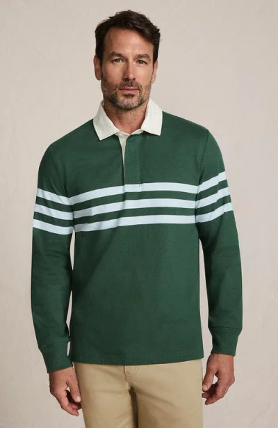 Lands' End Long Sleeve Rugby Shirt In Green