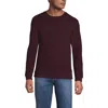 Lands' End Long Sleeve Serious Sweats Crewneck Sweatshirt In Brown