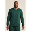 Lands' End Long Sleeve Serious Sweats Crewneck Sweatshirt In Green