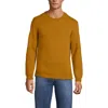 Lands' End Long Sleeve Serious Sweats Crewneck Sweatshirt In Brown