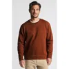 Lands' End Long Sleeve Serious Sweats Crewneck Sweatshirt In Dark Auburn Brown