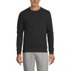 Lands' End Long Sleeve Serious Sweats Crewneck Sweatshirt In Dark Charcoal Heather