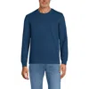 Lands' End Long Sleeve Serious Sweats Crewneck Sweatshirt In Evening Blue