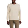 Lands' End Long Sleeve Serious Sweats Crewneck Sweatshirt In Flax Heather