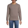 Lands' End Long Sleeve Serious Sweats Crewneck Sweatshirt In Gray
