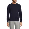 Lands' End Long Sleeve Serious Sweats Crewneck Sweatshirt In Radiant Navy