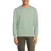 Lands' End Long Sleeve Serious Sweats Crewneck Sweatshirt In Washed Sage