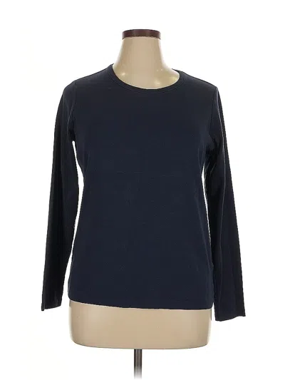 Pre-owned Lands' End Long Sleeve T-shirt In Blue