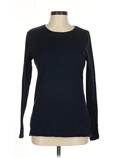 Pre-owned Lands' End Long Sleeve T-shirt In Blue