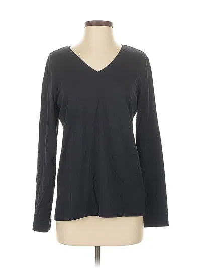 Pre-owned Lands' End Long Sleeve T-shirt In Gray