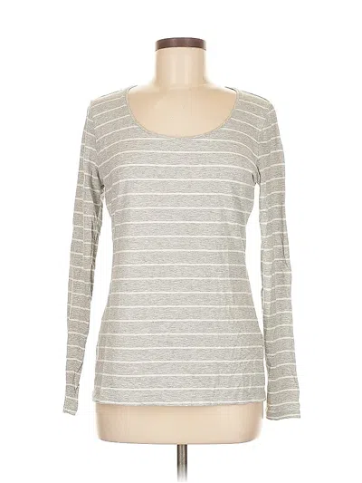 Pre-owned Lands' End Long Sleeve T-shirt In Gray