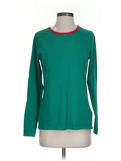 Pre-owned Lands' End Long Sleeve T-shirt In Green