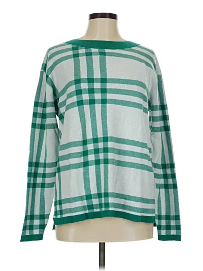 Pre-owned Lands' End Long Sleeve T-shirt In Green