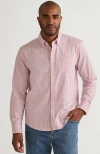 Lands' End Long Sleeve Tailored Fit Travel Kit Shirt In Pink