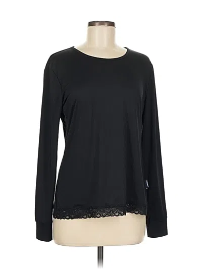 Pre-owned Lands' End Long Sleeve T-shirt In Black