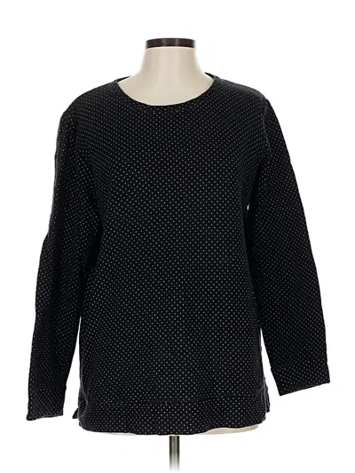 Pre-owned Lands' End Long Sleeve T-shirt In Black