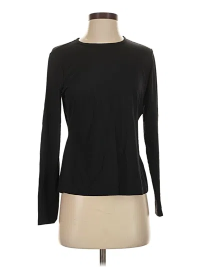 Pre-owned Lands' End Long Sleeve T-shirt In Black