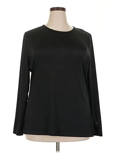 Pre-owned Lands' End Long Sleeve T-shirt In Black
