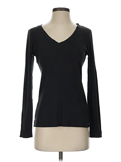 Pre-owned Lands' End Long Sleeve T-shirt In Black
