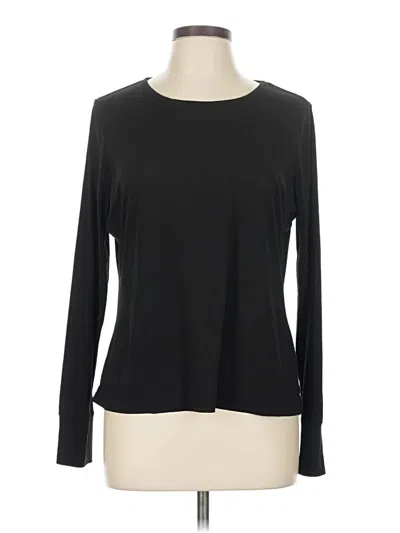 Pre-owned Lands' End Long Sleeve T-shirt In Black