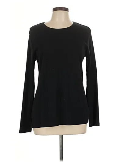 Pre-owned Lands' End Long Sleeve T-shirt In Black