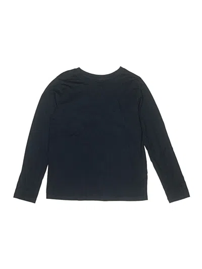 Pre-owned Lands' End Kids'  Long Sleeve T-shirt In Black