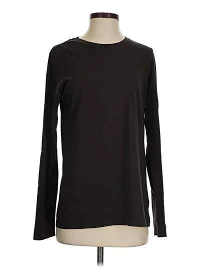 Pre-owned Lands' End Long Sleeve T-shirt In Black