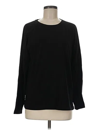 Pre-owned Lands' End Long Sleeve T-shirt In Black