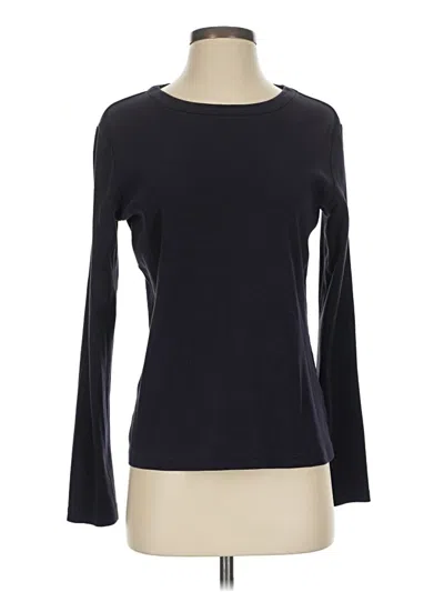 Pre-owned Lands' End Long Sleeve T-shirt In Black
