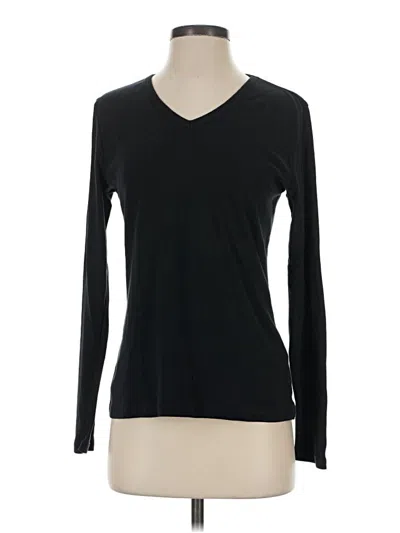 Pre-owned Lands' End Long Sleeve T-shirt In Black