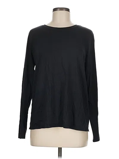 Pre-owned Lands' End Long Sleeve T-shirt In Black