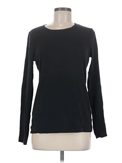Pre-owned Lands' End Long Sleeve T-shirt In Black