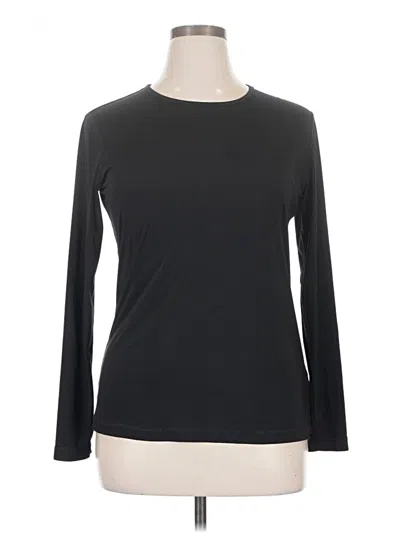 Pre-owned Lands' End Long Sleeve T-shirt In Black