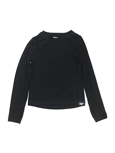 Pre-owned Lands' End Kids'  Long Sleeve T-shirt In Black
