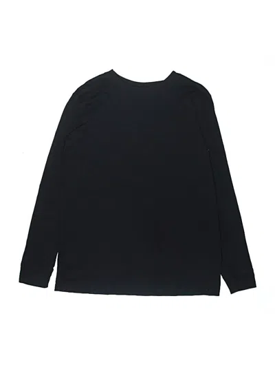 Pre-owned Lands' End Kids'  Long Sleeve T-shirt In Black
