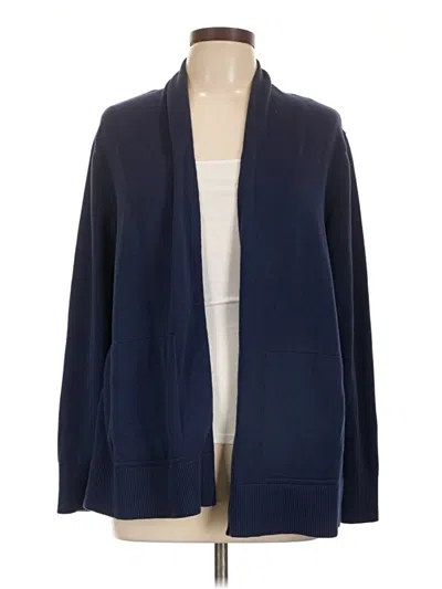 Pre-owned Lands' End Long Sleeve T-shirt In Blue