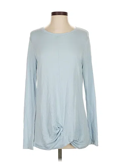 Pre-owned Lands' End Long Sleeve T-shirt In Blue