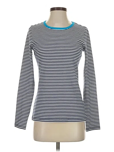 Pre-owned Lands' End Long Sleeve T-shirt In Blue