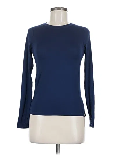 Pre-owned Lands' End Long Sleeve T-shirt In Blue