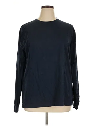 Pre-owned Lands' End Long Sleeve T-shirt In Blue
