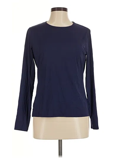 Pre-owned Lands' End Long Sleeve T-shirt In Blue