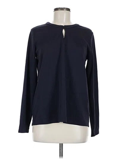 Pre-owned Lands' End Long Sleeve T-shirt In Blue