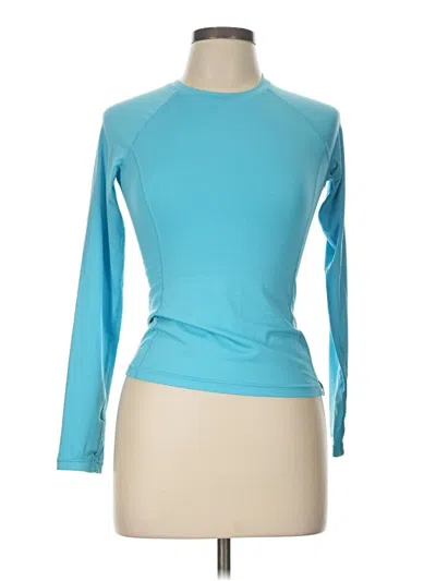 Pre-owned Lands' End Long Sleeve T-shirt In Blue