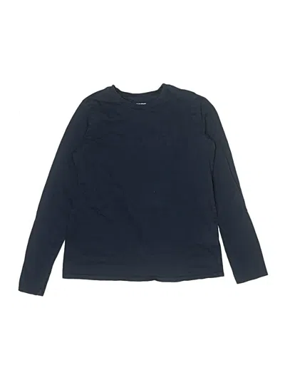 Pre-owned Lands' End Kids'  Long Sleeve T-shirt In Blue