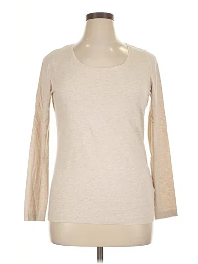 Pre-owned Lands' End Long Sleeve T-shirt In Brown