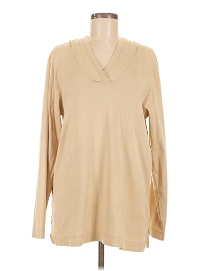 Pre-owned Lands' End Long Sleeve T-shirt In Brown
