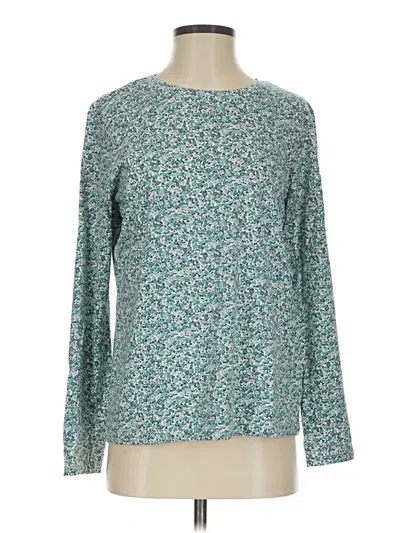 Pre-owned Lands' End Long Sleeve T-shirt In Green