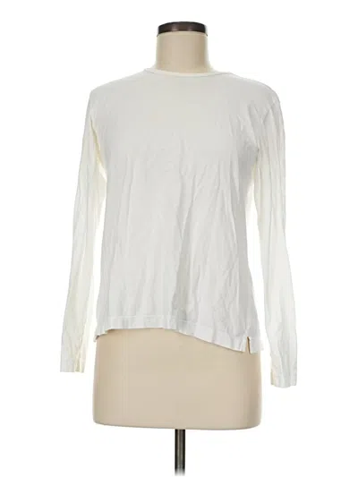 Pre-owned Lands' End Long Sleeve T-shirt In Ivory