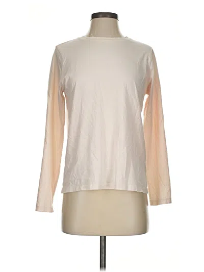 Pre-owned Lands' End Long Sleeve T-shirt In Ivory