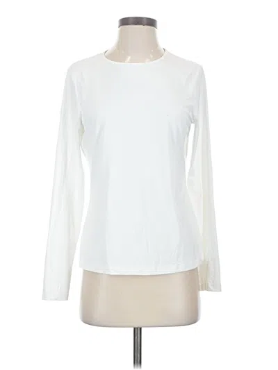 Pre-owned Lands' End Long Sleeve T-shirt In Ivory
